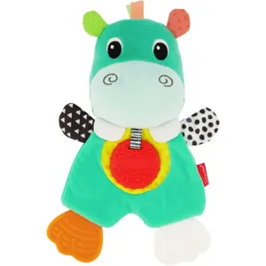 Infantino Cuddly Teether Hippo hebký maznáčik s hryzadielkom 1 ks