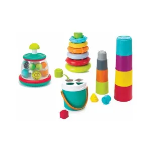 INFANTINO - Súprava hračiek 3v1 Stack, Sort & Spin