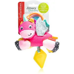 Infantino Unicorn kontrastná závesná hračka s hryzadielkom 1 ks