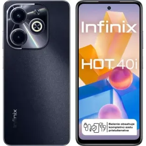 Infinix Hot 40i, 4/128 GB, Dual SIM, Starlit Black - SK distribúcia