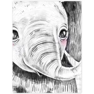Obraz do detskej izby - Dekorácia so slonom