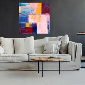 Nálepka na stenu do obývačky - Abstraktná maľba
