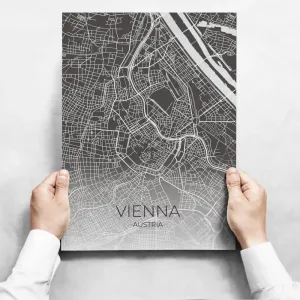 Obrazy na stenu - Map Of Vienna