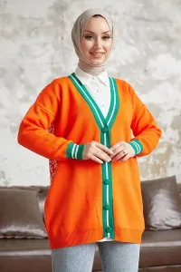 InStyle Handmade Patterned Knitwear Sweater - Orange
