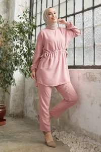 InStyle Lefiya Tunnel Belted Double Suit - Powder