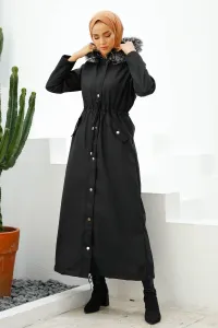 Kabát InStyle Long 2002 - čierny