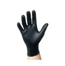 Intco jednorazové nitrilové rukavice čierne M #7568585