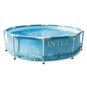 INTEX - Záhradný bazén Beachside Metal Frame 305 x 76 cm s kartušovou filtráciou