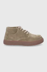 Semišové topánky Inuikii pánske, béžová farba #183337