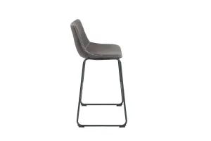 LuxD Dizajnová barová stolička Alba / vintage sivá