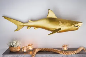 Nástenná dekorácia žralok DAKENTA Dekorhome Pravé #8983228
