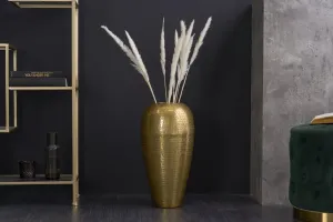Podlahová váza SINIS Dekorhome Zlatá