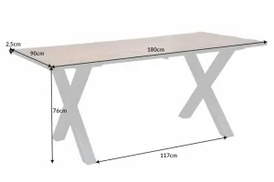 Jedálenský stôl IDAIA X Dekorhome 220x100x77 cm