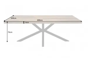Jedálenský stôl MORFEUS Dekorhome 200x100x76 cm #7069073