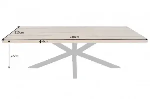 Jedálenský stôl MORFEUS Dekorhome 240x110x76 cm #8994015