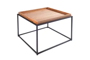 LuxD Dizajnový konferenčný stolík s táckou Factor 60 cm dub