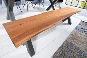 LuxD Dizajnová lavica Massive X Honey 160 cm akácia
