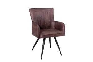 LuxD 18387 Dizajnová stolička Adda hnedá