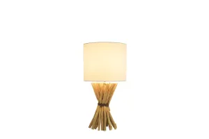 LuxD 24282 Dizajnová stolná lampa Leonel 54 cm longan