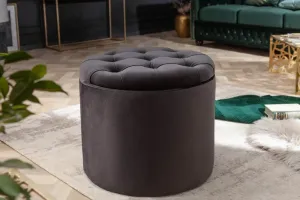 Estila Moderná taburetka Modern Barock čierna 50cm
