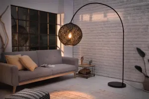 LuxD 24903 Dizajnová stojanová lampa Omari 205 biela Stojanové svietidlo