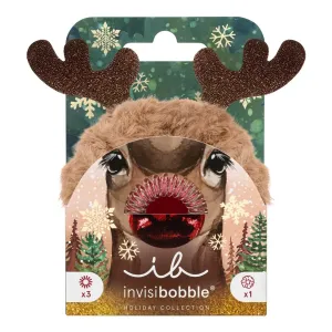 Invisibobble Darčeková sada vlasových doplnkov Holidays Red Nose Reindeer 4 ks