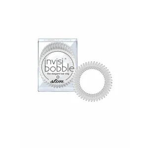 Invisibobble Tenká špirálová gumička do vlasov Invisibobble Slim 3 ks Crystal Clear