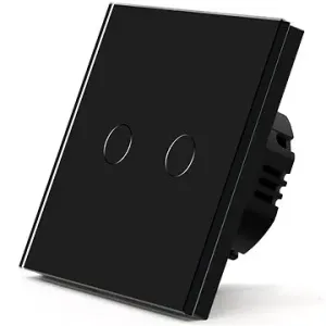 iQtech Millennium, WiFi 2× NoN vypínač Smartlife, čierny