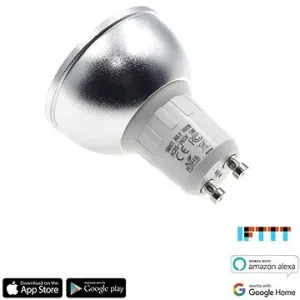 iQ-Tech SmartLife GU10, WiFi žiarovka GU10, 5 W, farebná