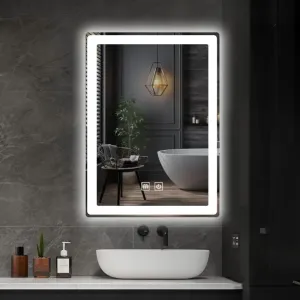 IREDA kúpeľňové zrkadlo s LED osvetlením, 80 x 60 cm #7803678