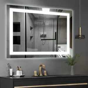 IREDA kúpeľňové zrkadlo s LED osvetlením, 90 x 70 cm #7803685