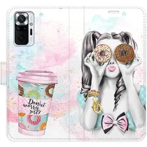 iSaprio flip puzdro Donut Worry Girl pre Xiaomi Redmi Note 10 Pro