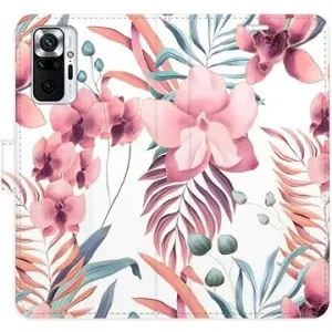 iSaprio flip puzdro Pink Flowers 02 pre Xiaomi Redmi Note 10 Pro