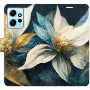 iSaprio flip puzdro Gold Flowers pre Xiaomi Redmi Note 12 5G