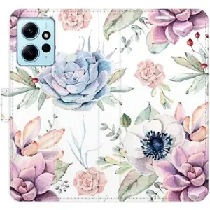 iSaprio flip puzdro Succulents Pattern pre Xiaomi Redmi Note 12 5G