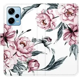 iSaprio flip puzdro Pink Flowers pre Xiaomi Redmi Note 12 Pro+ 5G