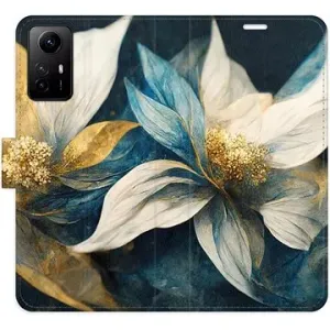 iSaprio flip puzdro Gold Flowers pre Xiaomi Redmi Note 12S