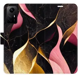 iSaprio flip puzdro Gold Pink Marble 02 pre Xiaomi Redmi Note 12S
