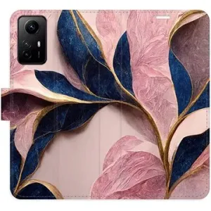iSaprio flip puzdro Pink Leaves pre Xiaomi Redmi Note 12S