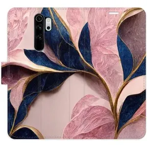 iSaprio flip puzdro Pink Leaves pre Xiaomi Redmi Note 8 Pro