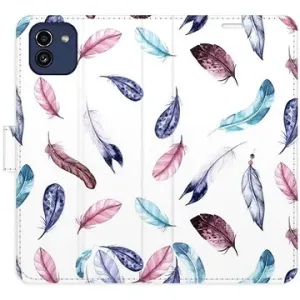 iSaprio flip puzdro Colorful Feathers pre Samsung Galaxy A03