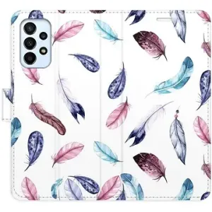 iSaprio flip puzdro Colorful Feathers pre Samsung Galaxy A23/A23 5G