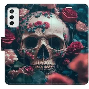 iSaprio flip puzdro Skull in Roses 02 na Samsung Galaxy M52 5G
