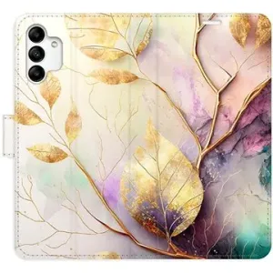 iSaprio flip puzdro Gold Leaves 02 pre Samsung Galaxy A04s