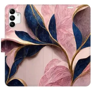 iSaprio flip puzdro Pink Leaves pre Samsung Galaxy A04s