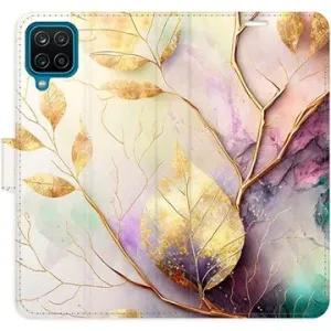 iSaprio flip puzdro Gold Leaves 02 pre Samsung Galaxy A12