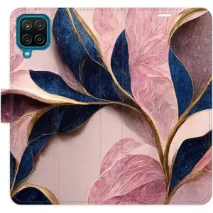 iSaprio flip puzdro Pink Leaves pre Samsung Galaxy A12