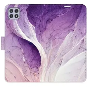 iSaprio flip puzdro Purple Paint pre Samsung Galaxy A22 5G