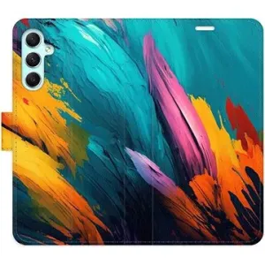 iSaprio flip puzdro Orange Paint 02 na Samsung Galaxy A34 5G