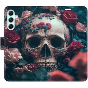 iSaprio flip puzdro Skull in Roses 02 na Samsung Galaxy A34 5G